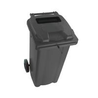 2Work Wheelie Bin Waste Slot Lid 120 Litre Grey 2W10873