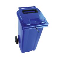 2Work Wheelie Bin Waste Slot Lid 360 Litre Blue 2W10884