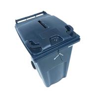 2Work Wheelie Bin Waste Slot Lid 360 Litre Grey 2W10886