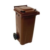 2Work Wheelie Bin 120 Litre Brown 2W10914