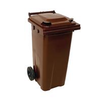 2Work Wheelie Bin 140 Litre Brown 2W10915
