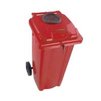 2Work Wheelie Bin 120 Litre with Bottle Bank Aperture and Lock 2W10925