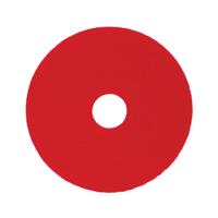 2Work Floor Pad Standard 14 Inch Red Pack of 5 2W13495