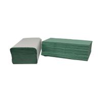 2Work V-Fold Hand Towels 1-Ply Green 12x300 Sheets (Pack of 3600) 2W70105