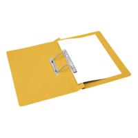 5 Star Office Transfer Spring File Mediumweight 285gsm Capacity 38mm Foolscap Yellow (Pack of 50)