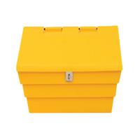 Mini Salt and Grit Bin with Locking Lid Yellow 50L 389111