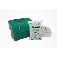 Salt and Grit Bin with Optional Locking Green 115L 395098