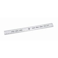 5 Star Office Ruler Plastic Metric and Imperial Markings 300mm Clear (Pack of 10)