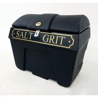 Victoriana Salt and Grit Bin without Hopper Feed with Hasp and Stapl 200L Black 399669