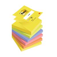 Post-It Z-Notes 100 Sheets 76x76mm Assorted Neon (Pack of 6) R330NR