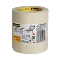 Scotch Classic Masking Tape 36mm x 50m (Pack of 3) 7100334057