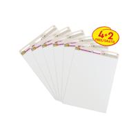 Post-it Super Sticky Meeting Charts 4+2 White Pack of 6 7100400570