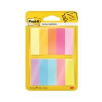 Post-It Notes Markers 50 Sheets 15x50mm Assorted Colours (Pack of 10) 7100234524