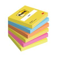 Post-it Notes 76x76mm Assorted Energetic Pack of 6 7100296019