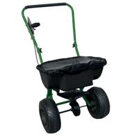 Broadcast Salt Spreader with Rain Cover Black/Green 22L 413170