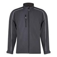 ORN Crane Fur-Lined Softshell Jacket Charcoal Melange/Black S 4240.MEBK.S