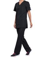 Cherokee Professional V-Neck Scrub Top: Comfortable Medical Workwear for Healthcare Professionals Bl