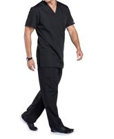 Cherokee Professional V-Neck Scrub Top: Comfortable Medical Workwear for Healthcare Professionals Bl