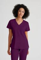 Barco One Racer Scrub Top: Eco-Friendly Professional Comfort for Healthcare Heroes Wine M