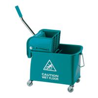 Mobile Mop Bucket and Wringer 20 Litre Green 101248 GRN