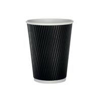 35cl Black Ripple Cup (500 Pack) HVRWBPA12