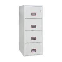 Phoenix World Class 4 Drawer Vertical Fire Rated Filing Cabinet Key Lock FS2254K