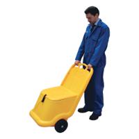 Mobile Salt and Grit Bin 75 Litre Yellow 388946