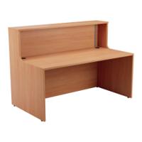 Jemini Reception Unit 1400x800x740mm Beech KF816265