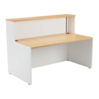 Jemini Reception Unit 1400x800x740mm Nova Oak/White KF816357