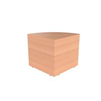 Jemini Reception Modular Corner Desk Unit 800x800x740mm Beech KF816486