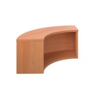 Jemini Reception Modular Corner Riser Units 800x800x400mm Beech KF816493