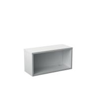 Jemini Reception Modular Straight Riser Unit 800x315x400mm White KF71551