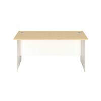 Jemini Rectangular Panel End Desk 1200x800x730mm Maple KF804680