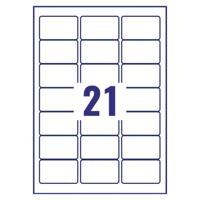Avery Inkjet Address Labels QuickDRY 63.5x38.1mm 21 Per Sheet White (Pack of 2100) J8160-100