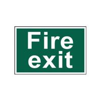Spectrum Industrial Fire Exit Text Pvc Sign 300X200Mm 150