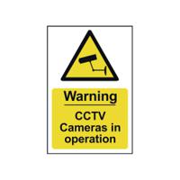 Spectrum Industrial Warning CCTV Cameras In Op S/A PVC Sign 200x300mm 1311