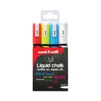 Uniball PWE-5M Chalk Marker Medium Bullet Assorted (4 Pack) 153528181