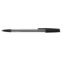 5 Star Value Ball Pens Medium 1.00mm Tip 0.7mm Line Black (Pack of 50)