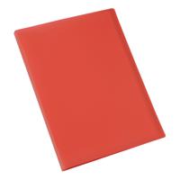 5 Star Office Display Book Soft Cover Lightweight Polypropylene 40 Pockets A4 Red