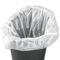 5 Star Facilities Swing Bin Liners Light Duty 40 Litre Capacity White (Pack of 1000)