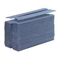 5 Star Facilities Hand Towel C-Fold 1-Ply Recycled 220x305mm Blue (Pack of 15)