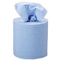 5 Star Facilities Centrefeed Tissue Refill for Jumbo Dispenser 1-Ply 150mx180mm Blue (Pack of 6)