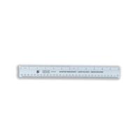 5 Star Office Ruler Plastic Shatter-resistant Metric Imperial Markings 300mm Blue Tint (Pack of 10)