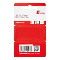 5 Star Index Flags 50 x2 25mm Red/Blue 934198