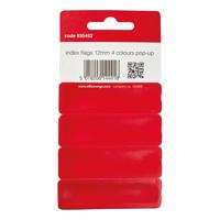 5 Star Index Flags 4 Bright Colours 12x45mm 35 Flags per Colour Assorted 935452