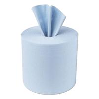 5 Star Facilities Centrefeed Tissue Refill for Jumbo Dispenser 1-Ply 300mx180mm Blue (Pack of 6)