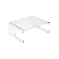 5 Star Office Monitor Stand Acrylic for 21 Inch Monitors 300x230x120mm Clear