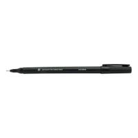 5 Star Office Permanent Marker Fine Tip 0.5mm Line Black (Pack of 10)