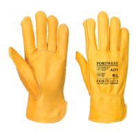 Portwest Lined Driver Glove L Tan (Pack of 12)