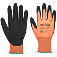 Portwest Dermi-Grip NPR15 Nitrile Sandy Glove L Orange/Blk (Pack of 12)